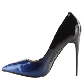 Stilettos ombre LE036P AZUL / NEGRO azul marino 7