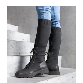 Botas sin cordones verdes con parte superior de material flexible de Luana - Solea 2