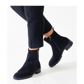 Botines negros con plataforma de ante ecológico de Zahra - Solea 2