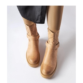 Botines beige calados con cadena de Procopio - Solea 1