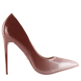 Stilettos ombre LE036P D.PINK/D.PINK marrón rosado 7