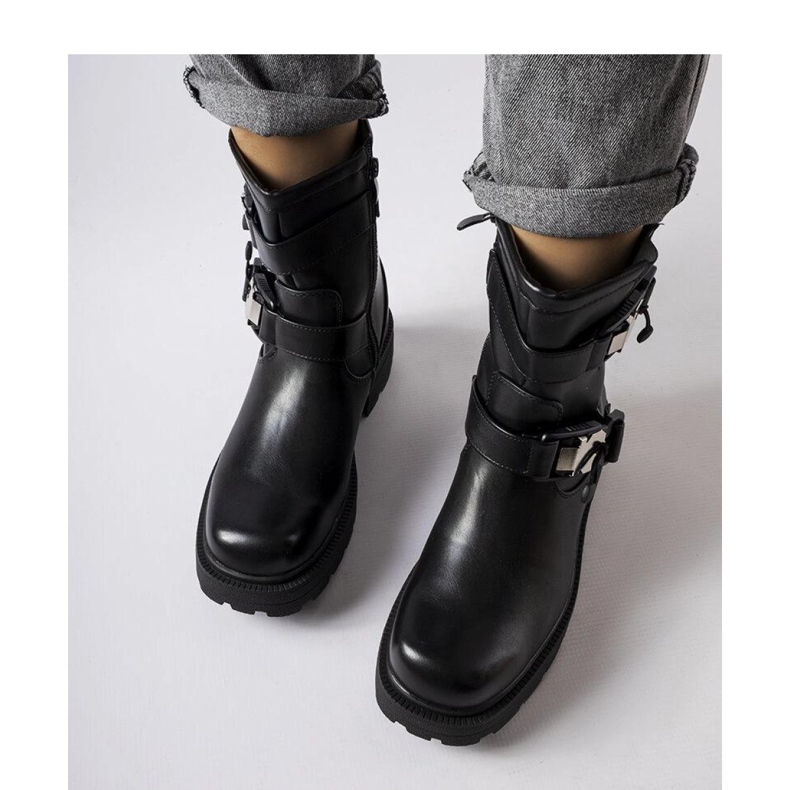 Botas negras masivas de Enrico - Solea negro 1