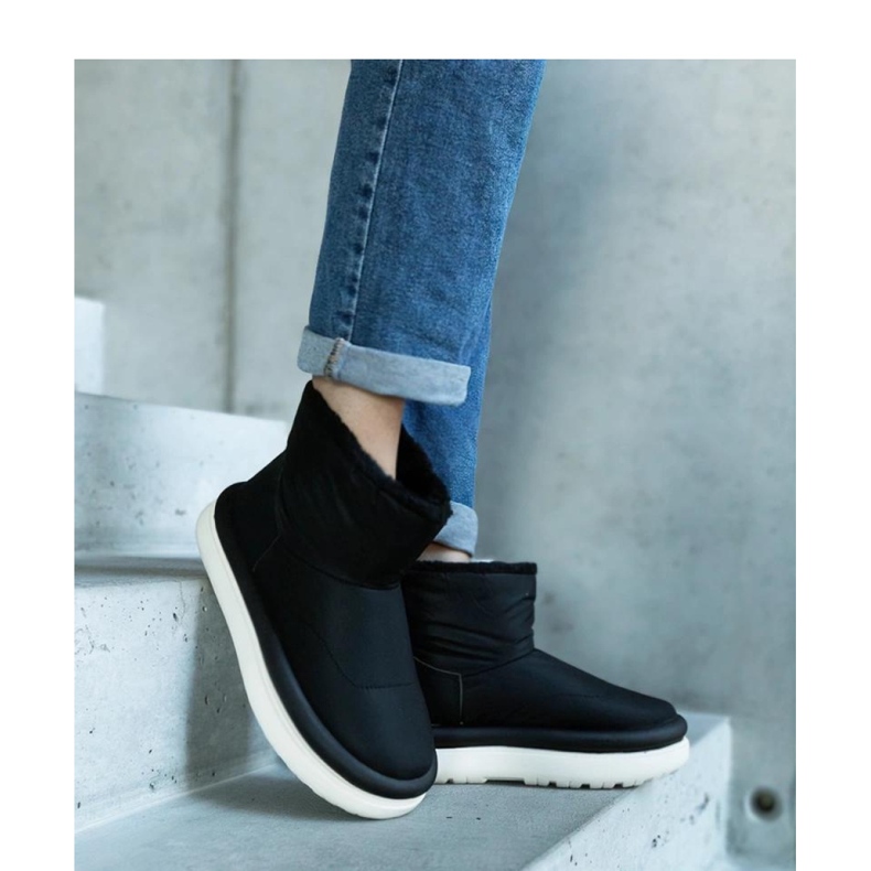 Botas de nieve cálidas negras en la plataforma Cores - Solea negro 2 Botas de nieve cálidas negras en la plataforma Cores - Solea negro 2