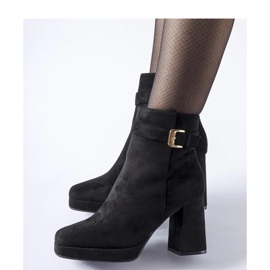 Botines clásicos aislantes negros confeccionados en ante Caio - Solea 1