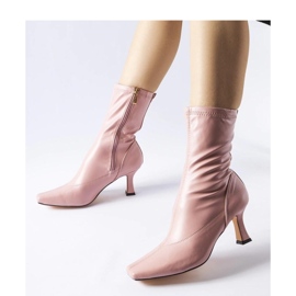 Botines de tacón bajo rosas de Luisella - Solea rosado 1
