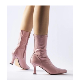 Botines de tacón bajo rosas de Luisella - Solea rosado 2