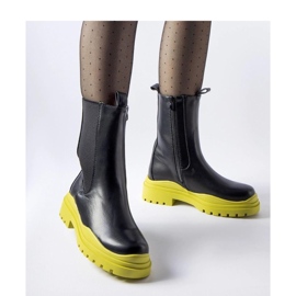 Botines negros con suela de colores de Delebio - Solea 1 Botines negros con suela de colores de Delebio - Solea 1