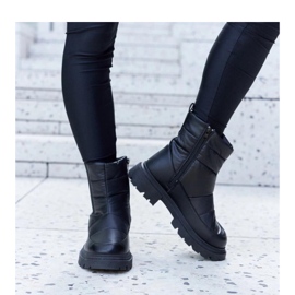 Botas de nieve cálidas negras negro 2