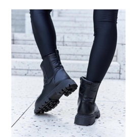 Botas de nieve cálidas negras negro 3