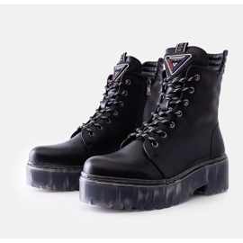 Botas negras, piel natural. negro 4