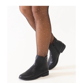 Botines clásicos negros confeccionados en ecopiel. 1