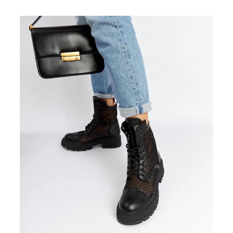 Botas negras transparentes negro 1