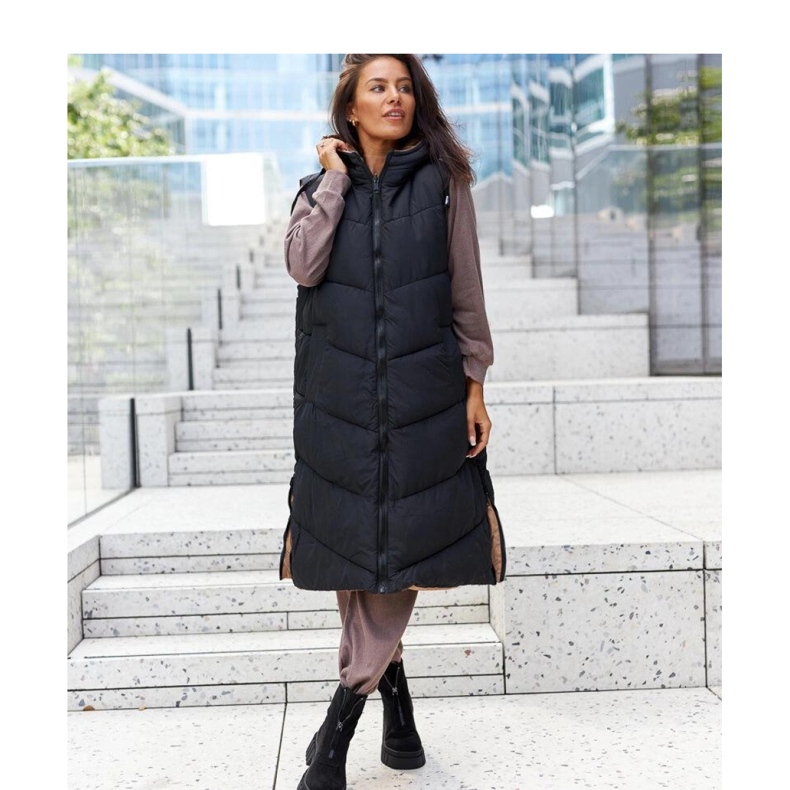 Botas negras con cremallera y aislamiento hechas de ante ecológico. negro 1