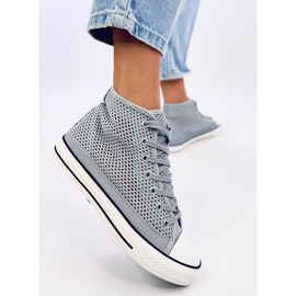 Zapatillas altas caladas grises 5