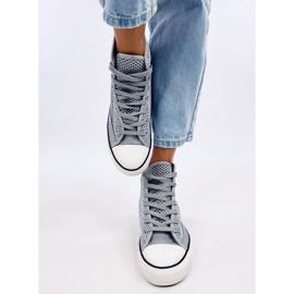 Zapatillas altas caladas grises 3