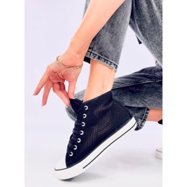 Zapatillas altas caladas Negro 5