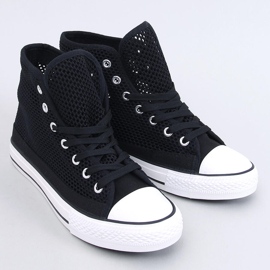 Zapatillas altas caladas Negro 1