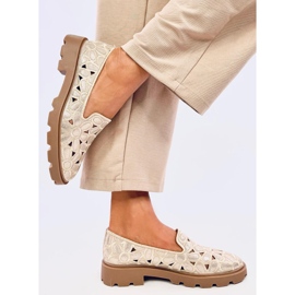 Seastar Mocasines calados dorados beige 5