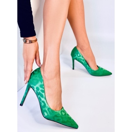 Tacones verdes de mujer 4