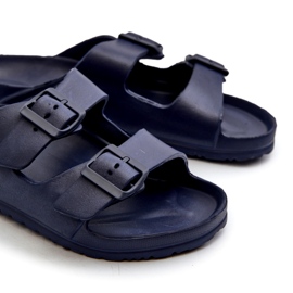 News Chanclas de hombre de espuma ligera con hebillas azul marino Avatara 4