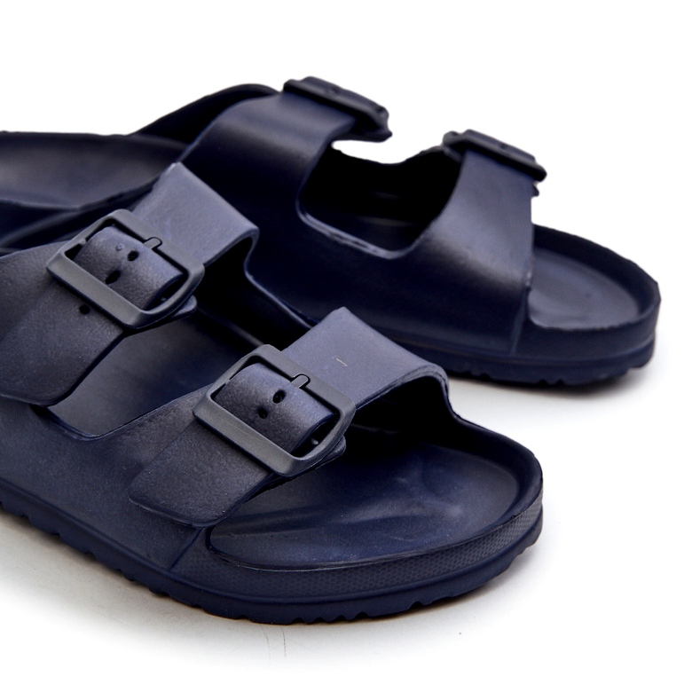 News Chanclas de hombre de espuma ligera con hebillas azul marino Avatara 4