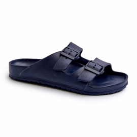 News Chanclas de hombre de espuma ligera con hebillas azul marino Avatara 5