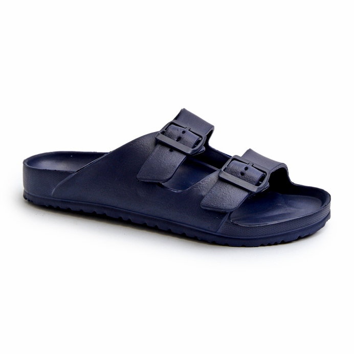 News Chanclas de hombre de espuma ligera con hebillas azul marino Avatara 5