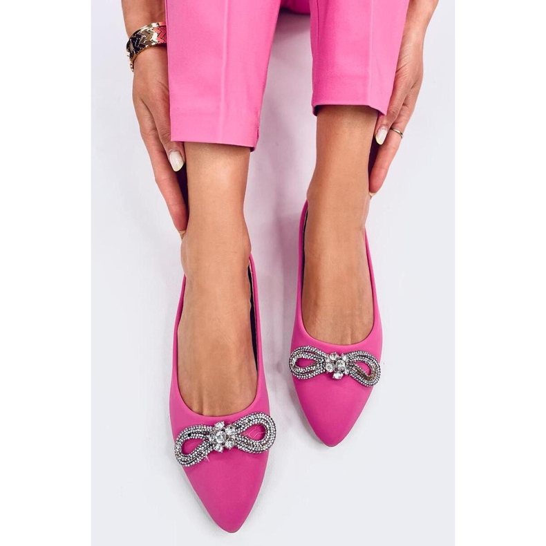 Bailarinas elegantes con circonitas. rosa 1