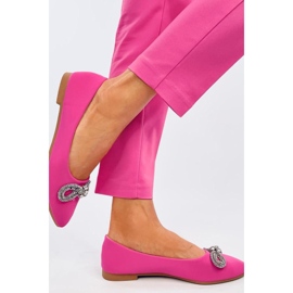 Bailarinas elegantes con circonitas. rosado 2