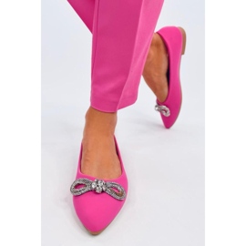 Bailarinas elegantes con circonitas. rosado 3