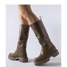 Botas planas aislantes marrones marrón 2