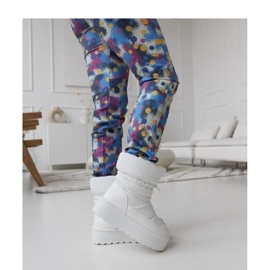 Botas de nieve blancas con aislamiento en la plataforma Polk - Solea blanco 2