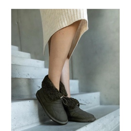 Botas de nieve aislantes verdes con puño Caellita - Solea 2