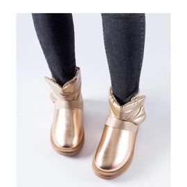 Botas de nieve cortas brillantes marrones de Delaune - Solea marrón 3