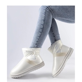 Botas de nieve cortas brillantes beige de Delaune - Solea 3