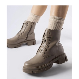 Botas de trabajo aislantes grises y marrones Cunningham - Solea marrón 2