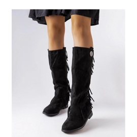Lecore Negro - Botas cuña forradas Solea 2