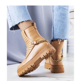 Botines aislantes con cadena beige de Pareda - Solea 2
