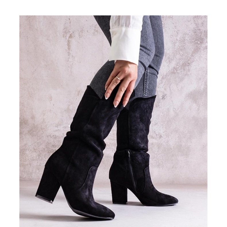 Botas negras de tacón de Amare - Solea negro 1 Botas negras de tacón de Amare - Solea negro 1