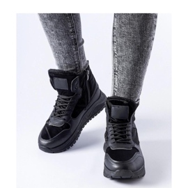 Zapatillas altas negras con aislamiento de Malles - Solea negro 3