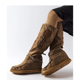 Botas estilo boho marrón oscuro Putignano - Solea 1