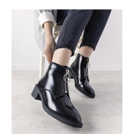 Botines negros con cremallera Grunge - Solea 1