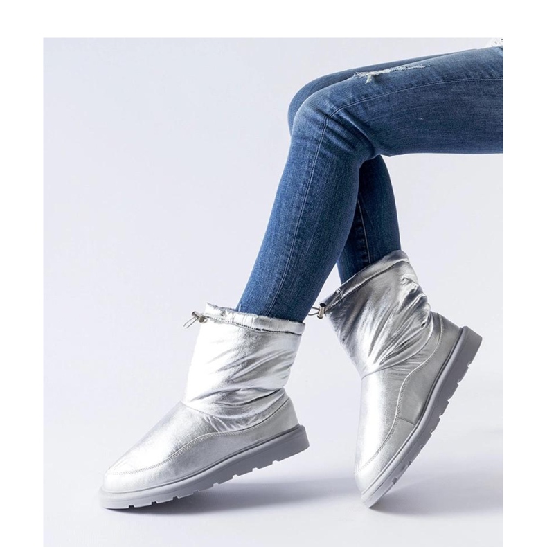 Botas de nieve Whitetail con aislamiento plateado - Solea gris 1 Botas de nieve Whitetail con aislamiento plateado - Solea gris 1