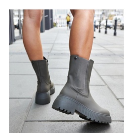 Botas de plataforma aislantes verdes 4