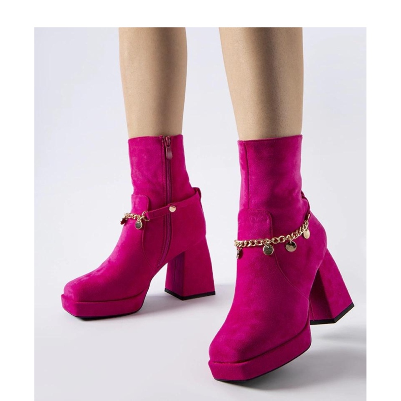 Botas aislantes rosas con colgante Saviore - Solea rosado 1