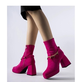Botas aislantes rosas con colgante Saviore - Solea rosado 2