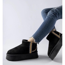 Botas de nieve con plataforma negras negro 1