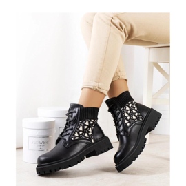 Botas negras con parte superior flexible negro 2