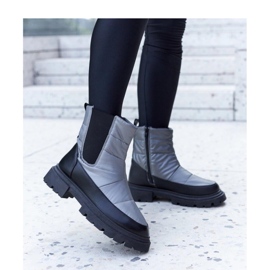 Botas de nieve grises con aislamiento 4