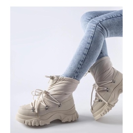 Botas de nieve con aislamiento beige 2